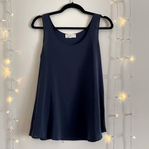 Pink Republic- Blue business thick strap blouse